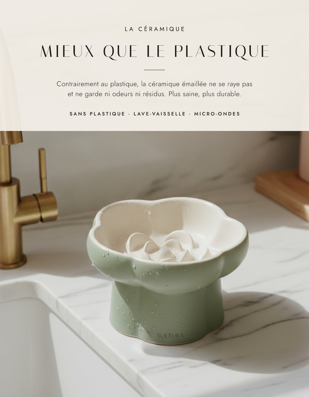 Gamelle en céramique émaillée, mieux que le plastique