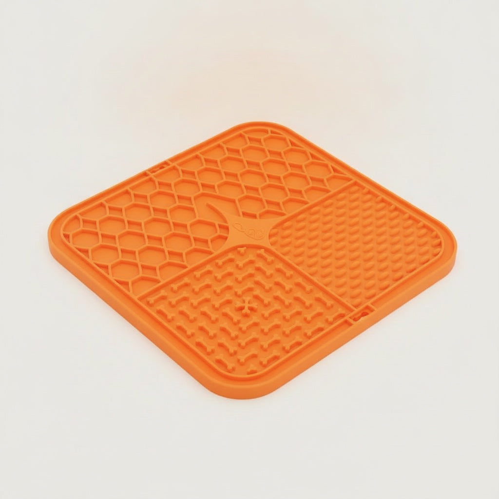 Tapis de léchage orange