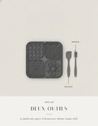 Deux outils inclus : spatule et brosse