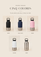 Les cinq coloris de la gourde Nomade
